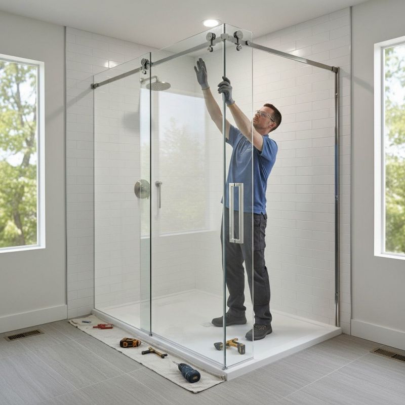 Glass Shower Door Installation in Wilmington, NC