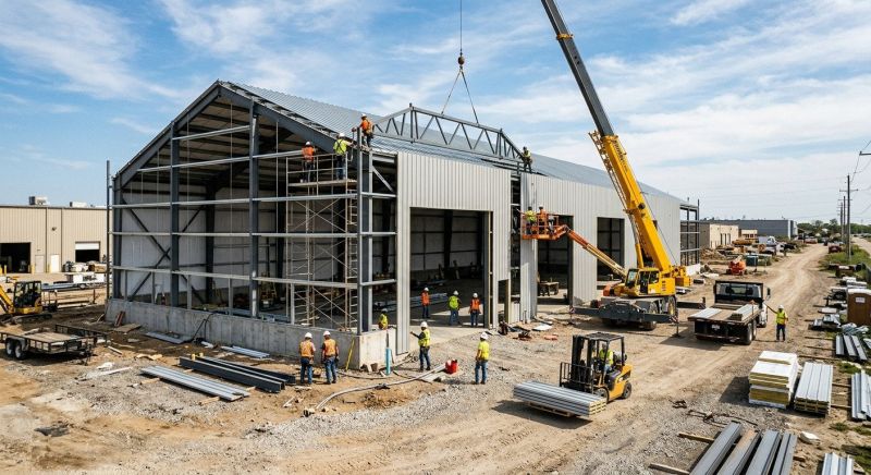 Warehouse Garage Construction in North Charleston, SC