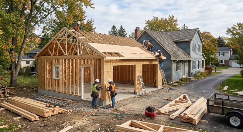 Attached Garage Construction in Summerville, SC
