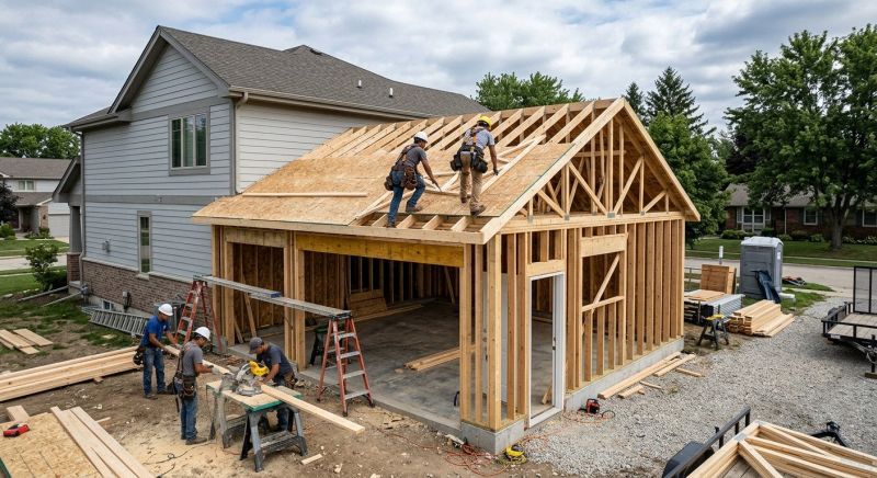 Detached Garage Construction in Summerville, SC
