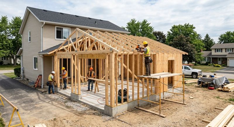 Detached Garage Construction in Pearland, TX