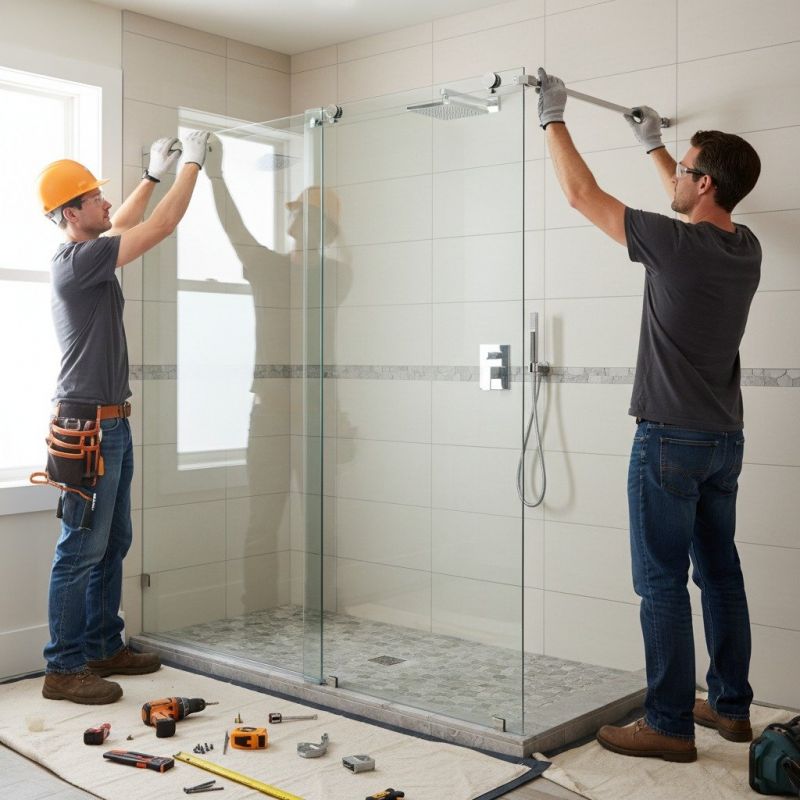 Glass Shower Door Installation in Littleton, CO