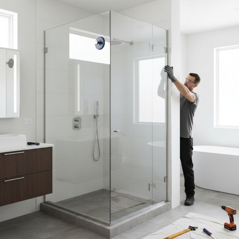 Glass Shower Door Installation in Alpharetta, GA