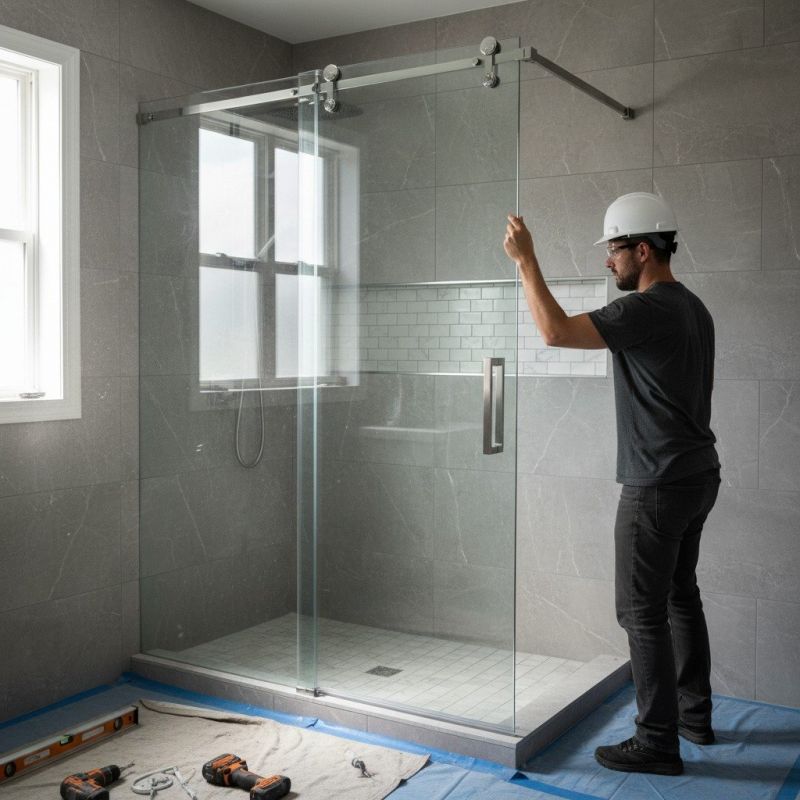 Glass Shower Door Installation in Wilmington, NC