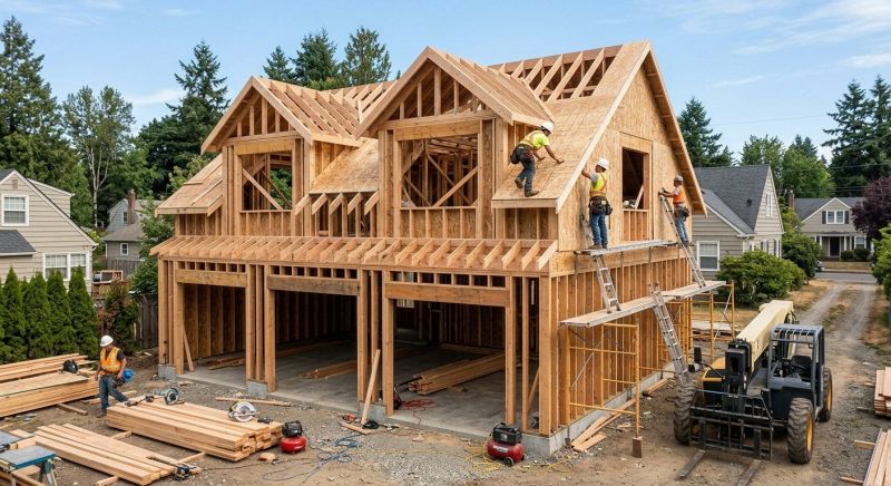 Two Story Garage Construction in Las Vegas, NV