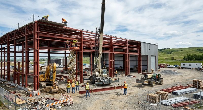 Warehouse Garage Construction in Katy, TX