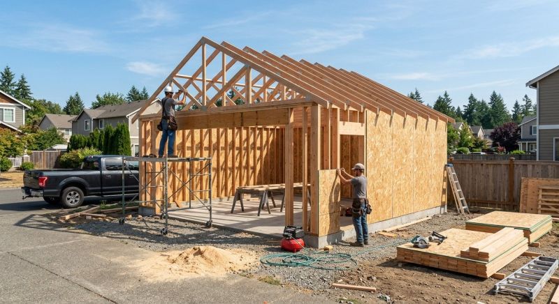 Wood Garage Installation in Cypress, TX
